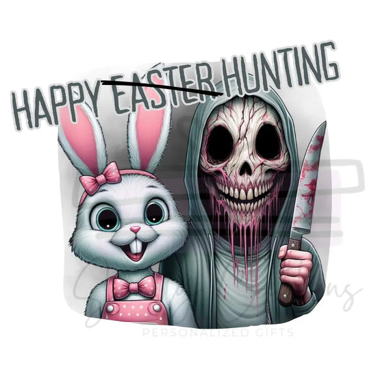 Happy Hunting Easter Horror Character Digital Download PNG