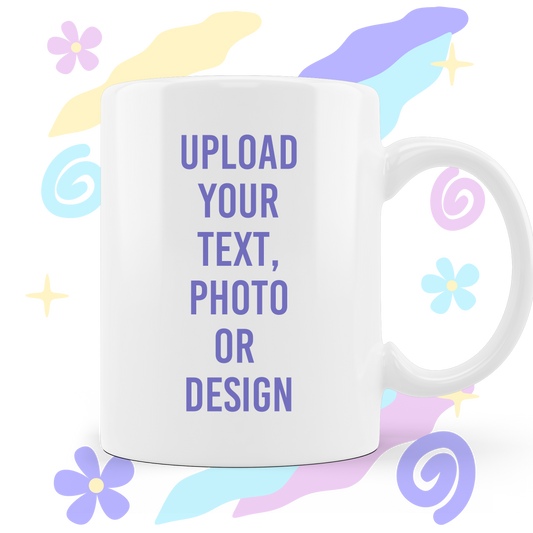 Design Your Own Mug with Text, Photos, or Unique Designs!