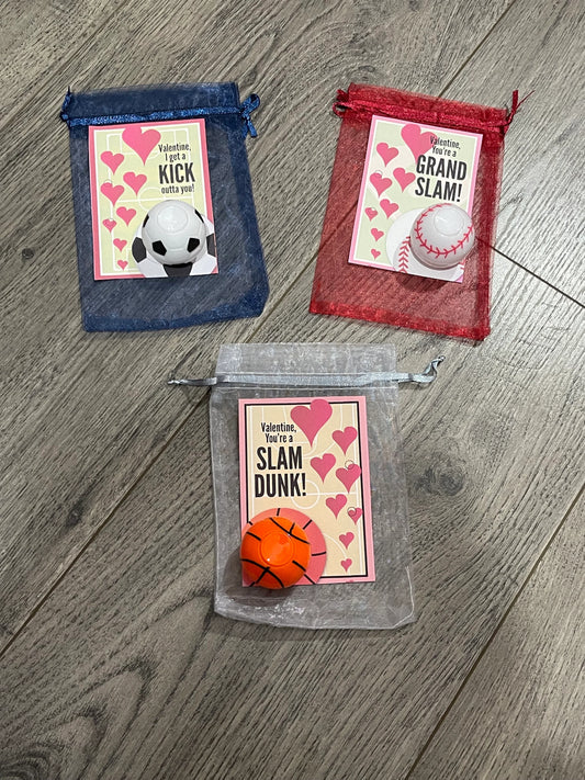 Sports Ball Fidget Spinner Valentine