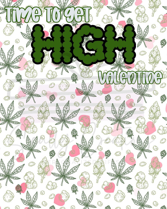 Nugs and Hearts Valentine Digital Download, Weed Instant Download - High Valentine